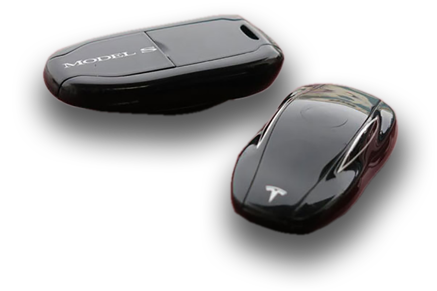 Xotic Tech Glossy Black Key FOB Hard Cover Shell Case for Tesla