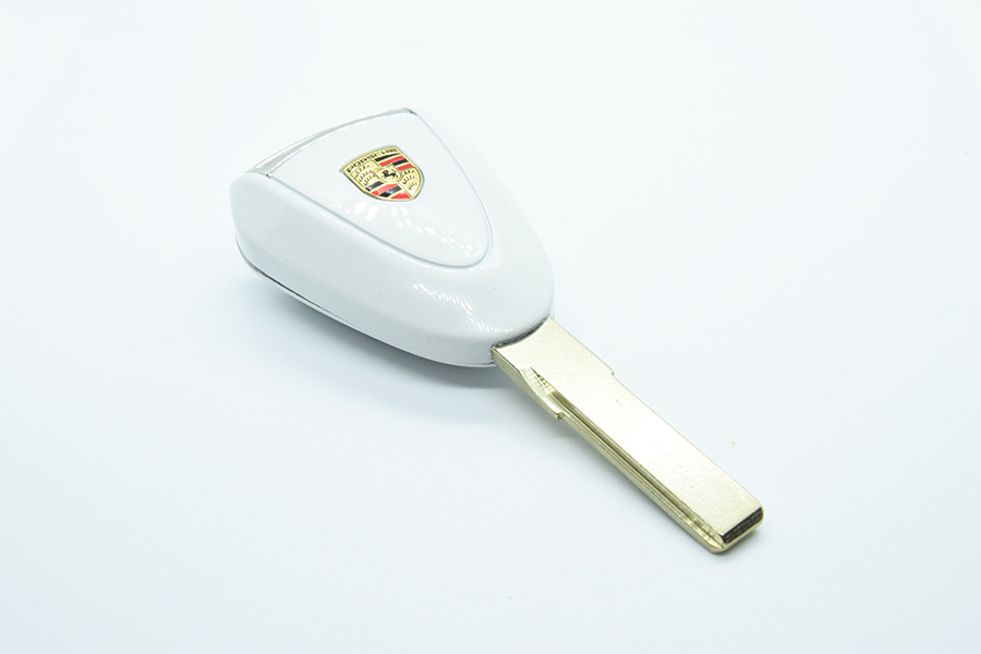 Carrara White Porsche Key