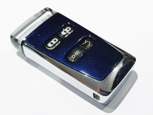 Midnight Blue Aston Martin Glass ECU Key