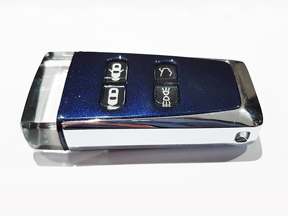 Aston Martin Midnight Blue Glass ECU Key