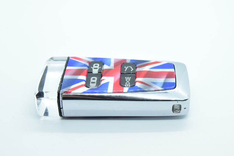 Aston Martin Union Flag Glass ECU Fob