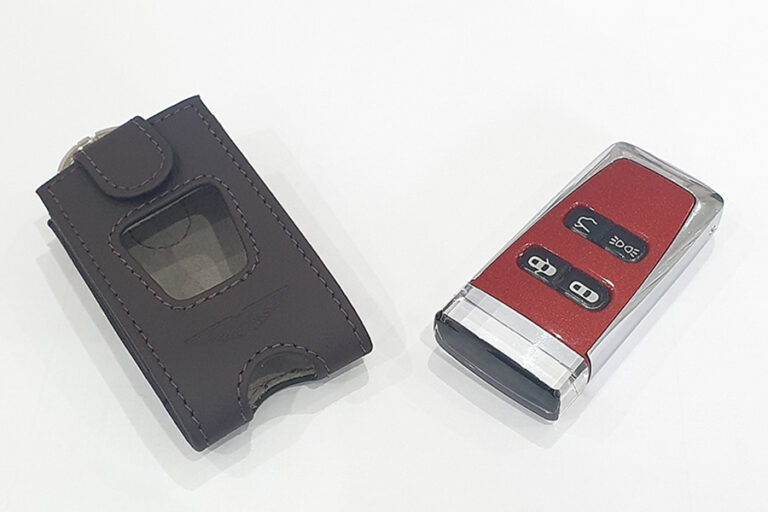 Volcano Red Aston Martin Glass ECU Key
