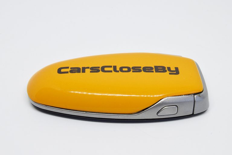 Bespoke Papaya Orange McLaren 675LT Key Back