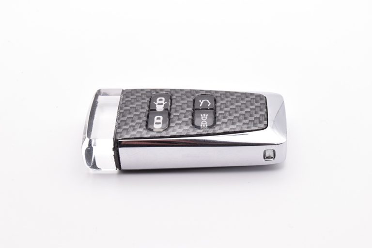 Carbon Fibre Effect Repaired Aston Martin Glass ECU Key