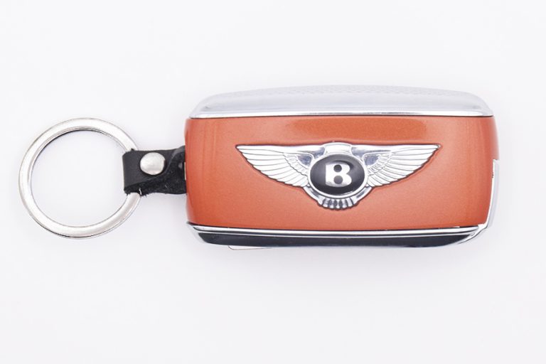 Burnt Orange Bentley Continental GT Flip Key