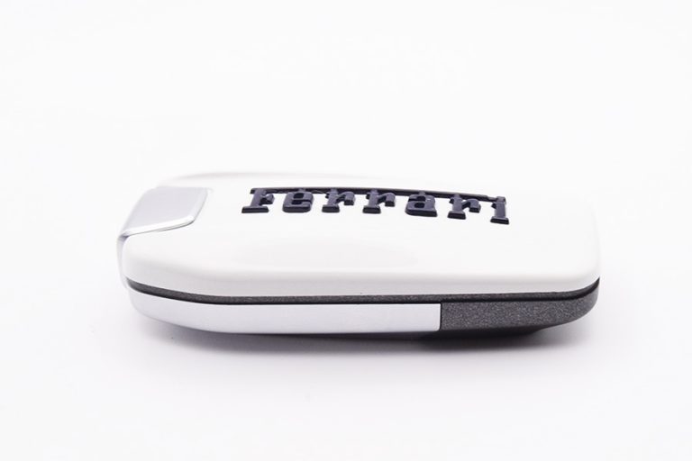 Bianco Avus & Blu Scozia Personalised Ferrari Key