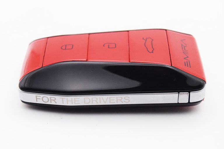 Vivid Red & Black Lotus Emira Smart Key
