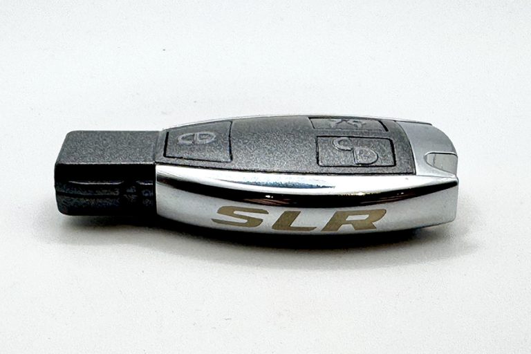 Silver Engraved Mercedes McLaren SLR Key