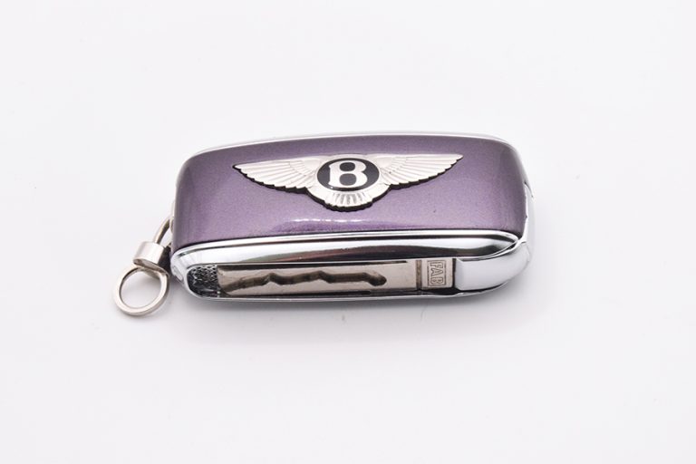 Grey Violet Bentley Continental Flip Key