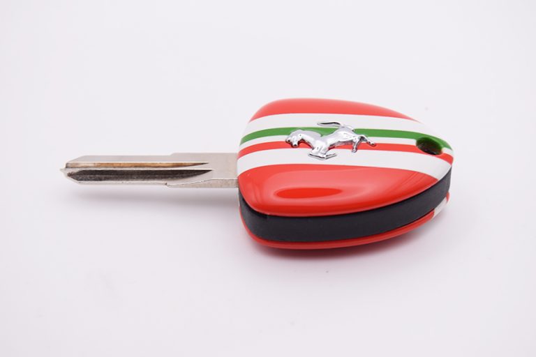 Scuderia Red with Italian Tricolore Ferrari 550 Maranello Ignition Key