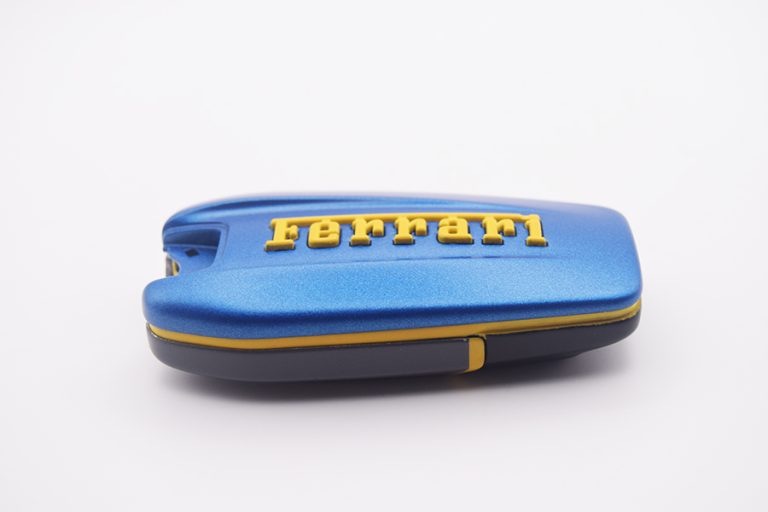 Satin Blu Corsa & Giallo Modena Ferrari F8 Spider Key