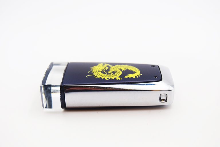 Midnight Blue with Gold Oriental Dragon Aston Martin Valet to Glass ECU Key Upgrade