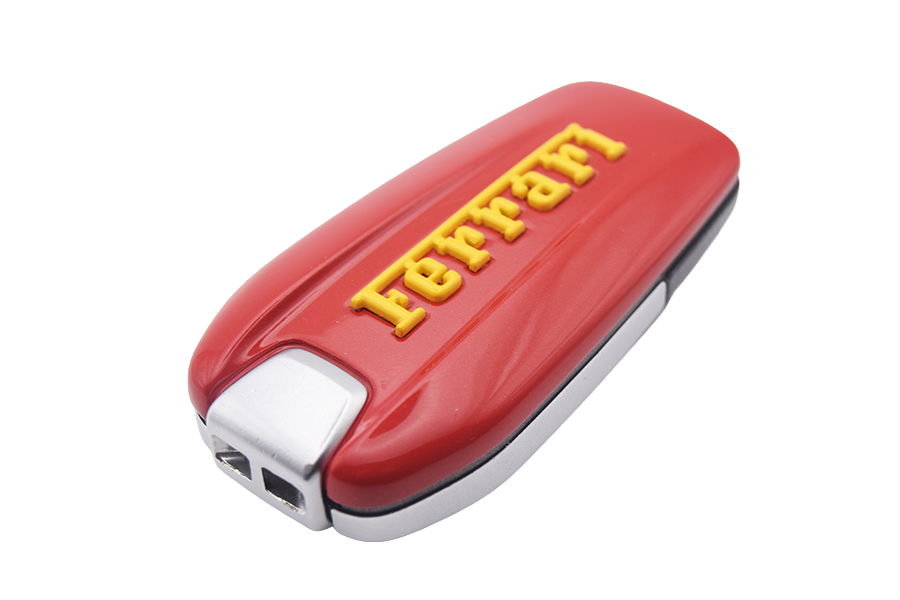 Rosso Corsa Metallizzato with Giallo Modena Ferrari Key