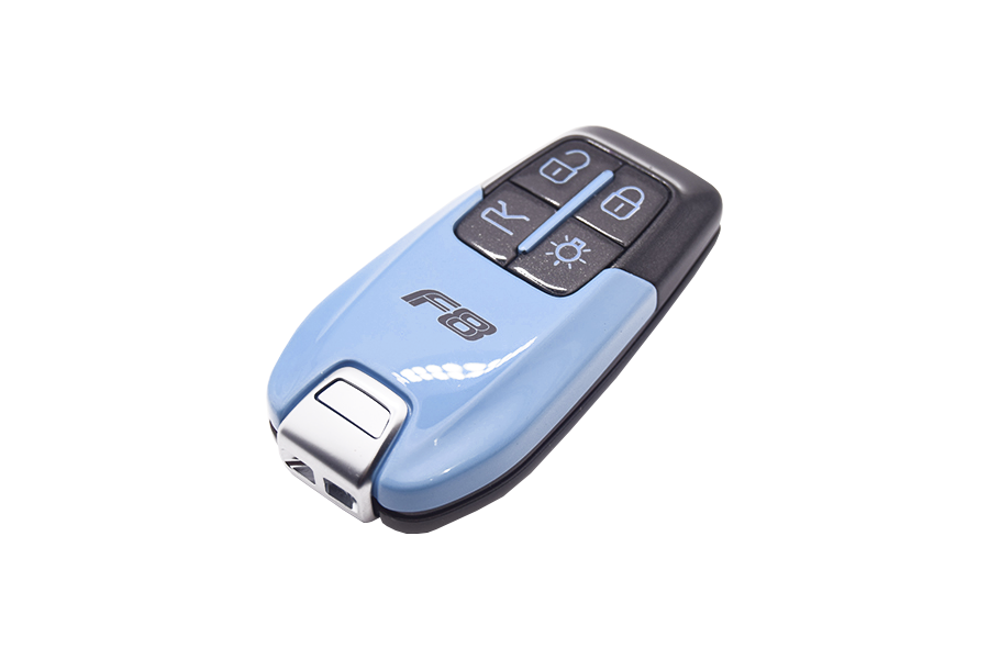 Grigio Scuro Nero Daytona & Azzuro La Plata Ferrari F8 Key