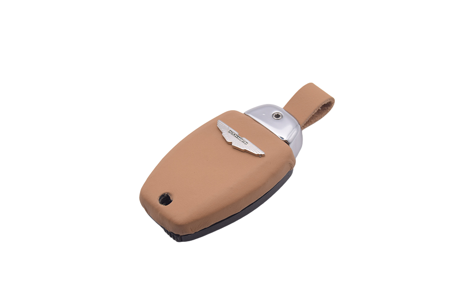 Tan Leather Aston Martin Remote Fob Restoration